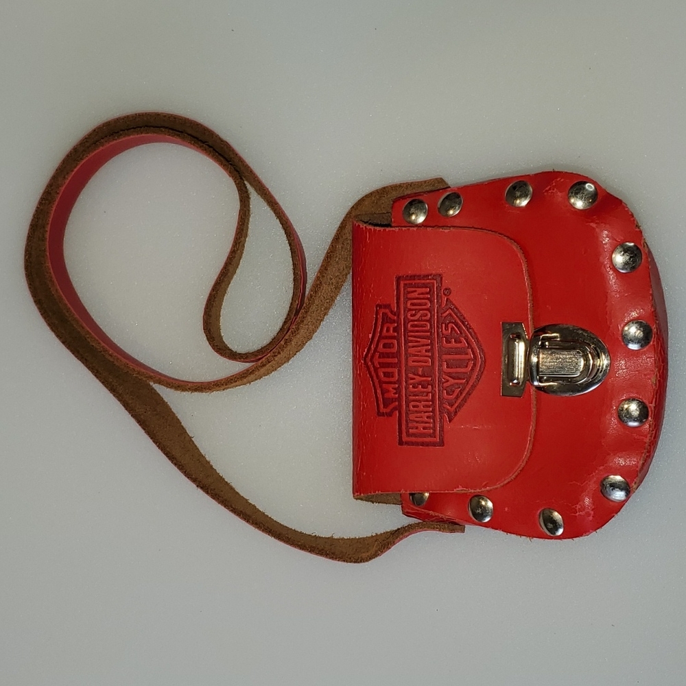 Harley Davidson Vintage leather red purse